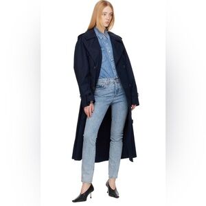 WARDROBE.NYC Denim Blue Straight Leg Jeans Sz 32 NWT